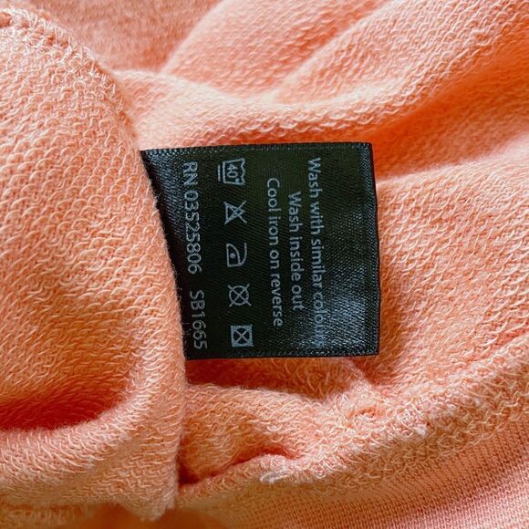 Sweaty Betty Peach Coral Pullover Sweatshirt Long Sleeve Small - Picture 7 of 10